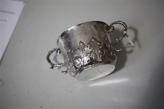 A Charles II silver porringer, 4.5 oz.